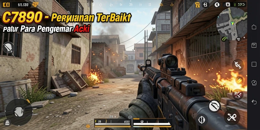 Tampilan gameplay C7890 yang intens dan adiktif.
