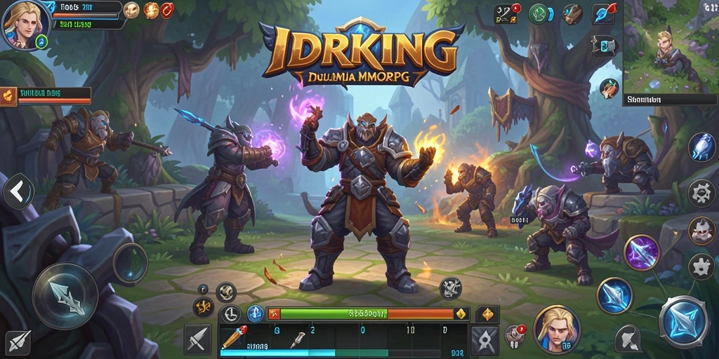 Tangkapan layar menampilkan aksi seru dalam gameplay MMORPG IDRKING.