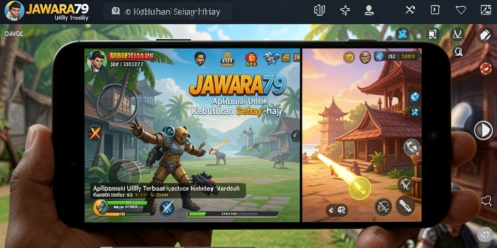 Tampilan utama JAWARA79 dengan fitur-fitur Utility yang lengkap.