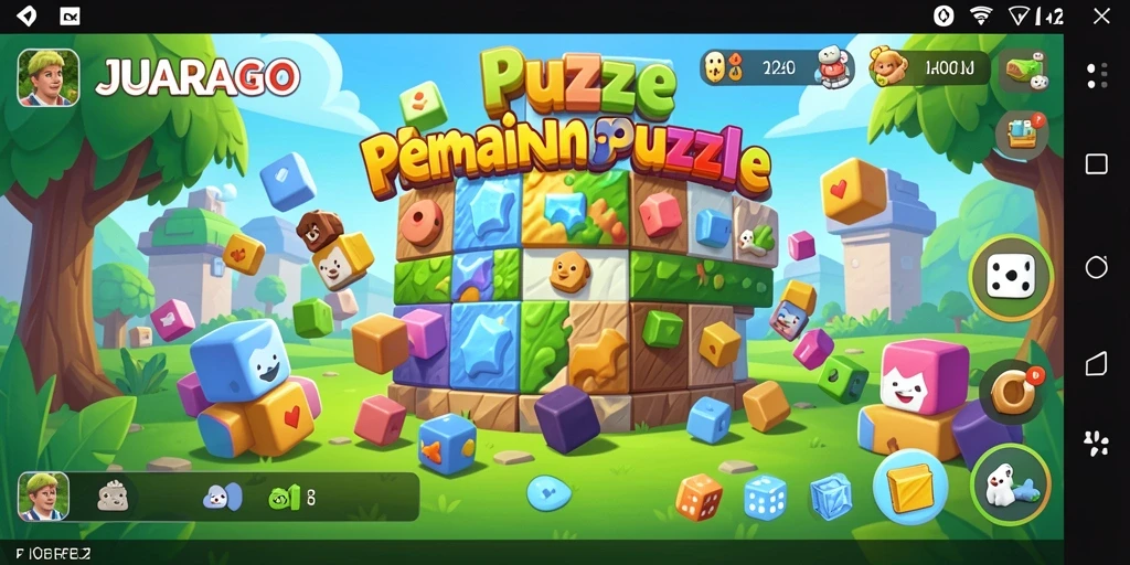 Gameplay JUARAGO yang seru dan menantang di layar.