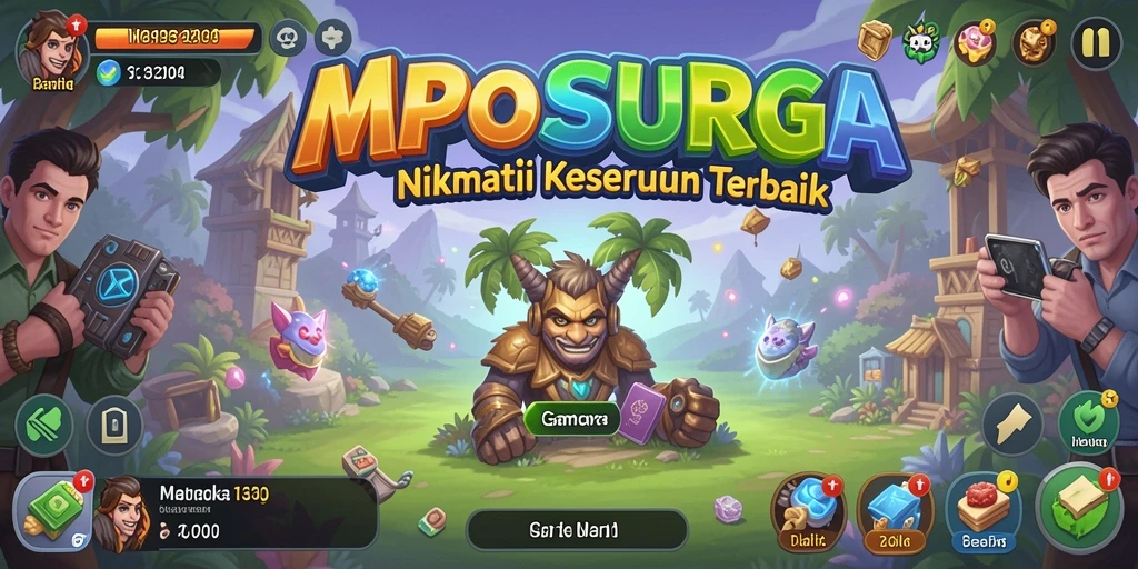 Tampilan gameplay MPOSURGA yang memikat dan penuh warna.