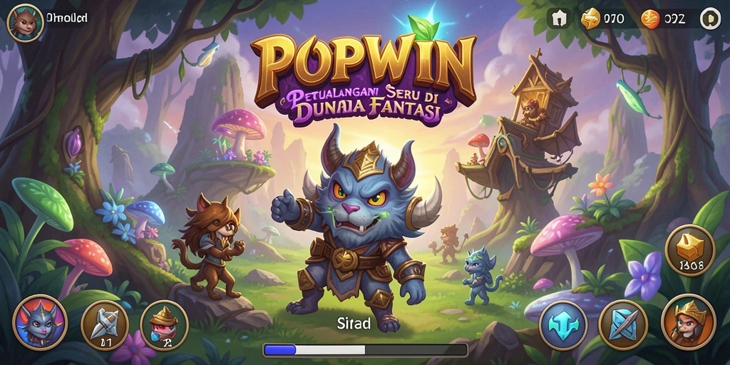 Tampilan gameplay seru dalam petualangan fantastis POPWIN.