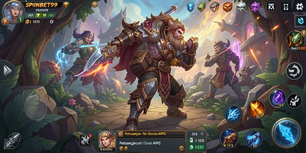 Tampilan gameplay ARPG yang dinamis dan menantang.