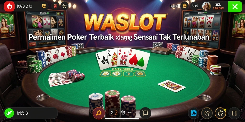 Screenshot gameplay WASLOT menampilkan aksi seru permainan Poker.